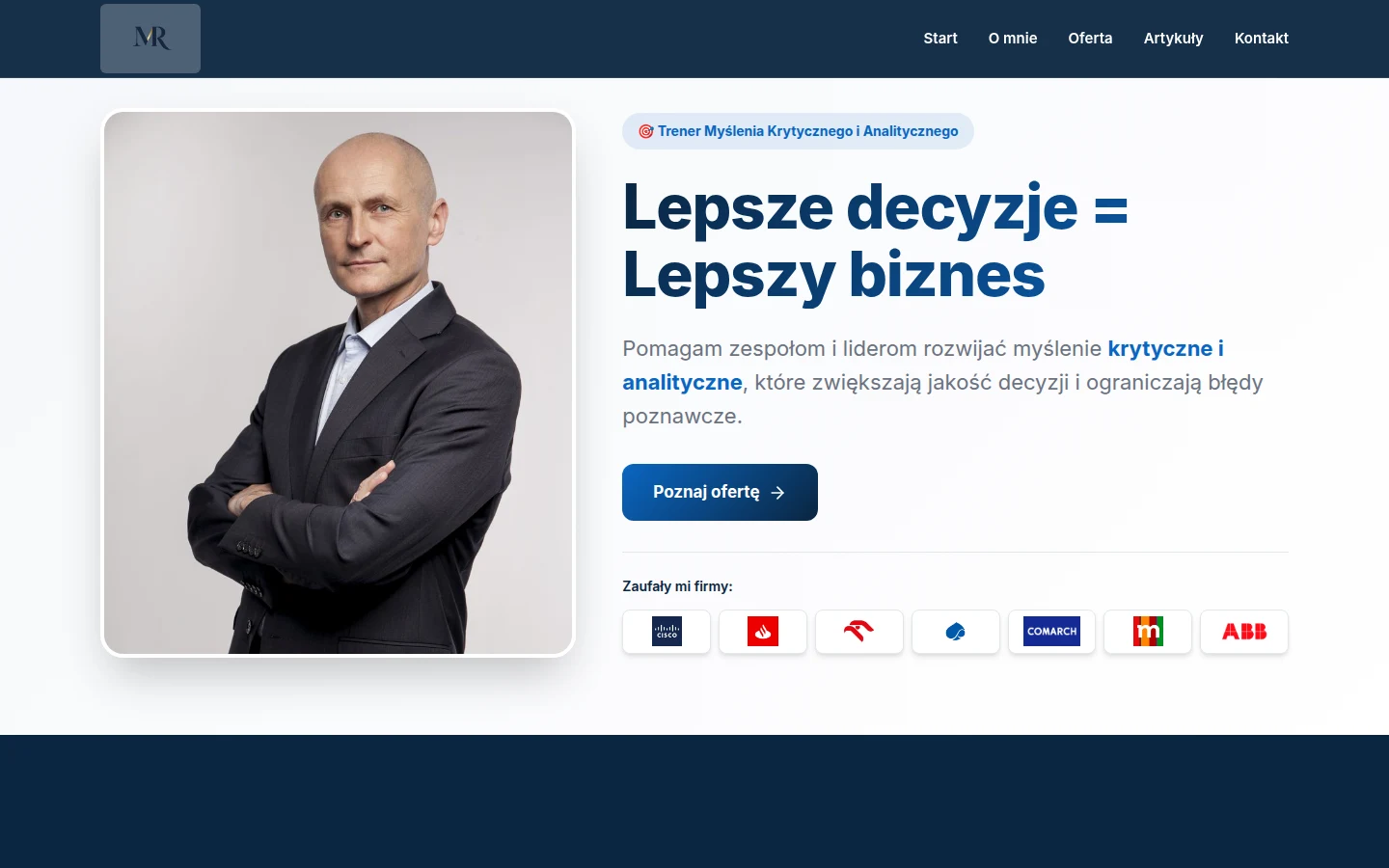 Strona wizytówka — Marek Romanowicz
